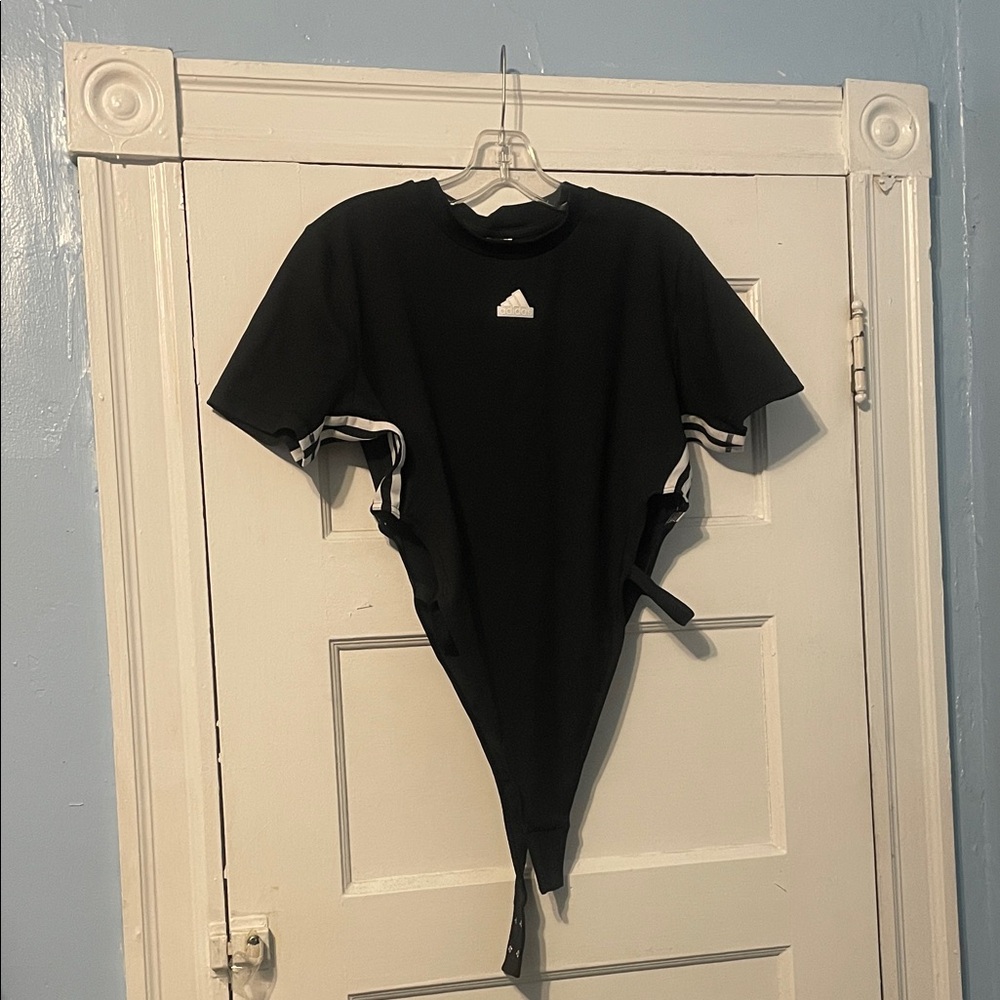 Adidas Black and White Bodysuit